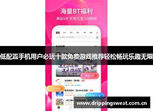 低配置手机用户必玩十款免费游戏推荐轻松畅玩乐趣无限